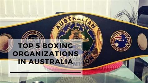 top 5 boxing organizations